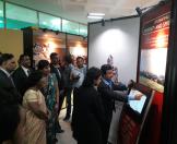 10-President of Republic of Mauritius taking a close look at the Exhibition