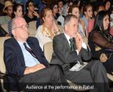 Audiance at the performance in Rabat