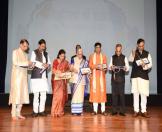 Dignitaries unveil the logo of Festival of India in Mauritius