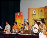 Dr Soma Ghosh and group performing semi classical music in Muscat