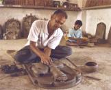 Hingan: Votive Terracotta Painted Plaque of Molela