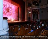 Audience appreciating the performance of Ms. Smita Nagdev and Group held at the National Opera and Ballet Theater, Bishkek on 10 October 2016. The performance was scintillating and was very well received.