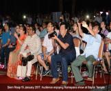 Siem Reap 15 January 2017: Audiance enjoying Ramayana show at Bayon Temple