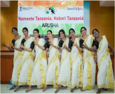Indian Cultural Festival Namaste Tanzania, Habari Tanzania Folk Dance performance in Arusha, Tanzania