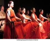 Kathak group performance in Rome