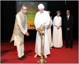 Minister Responsible for Foreign Affairs of Oman H.E Yousuf bin Alawi bin Abdullah lit the ceremonial lamp