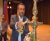 Mr. R Ravindra, Acting Deputy High Commissioner, HCI, Colombo lighting the traditional oil lamp