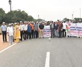 Swachhta hi Sewa celebration on 17 September 2017, Sunday by Officials/Officers of Ministry of Culture to clean the premises of Shastri Bhawan & Boat Club, Rajpath.