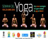 Banner for ‘Yoga Week’ - part of ‘Festival of India’ in Spain