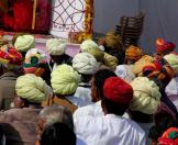Practice of turban tying in Rajasthan